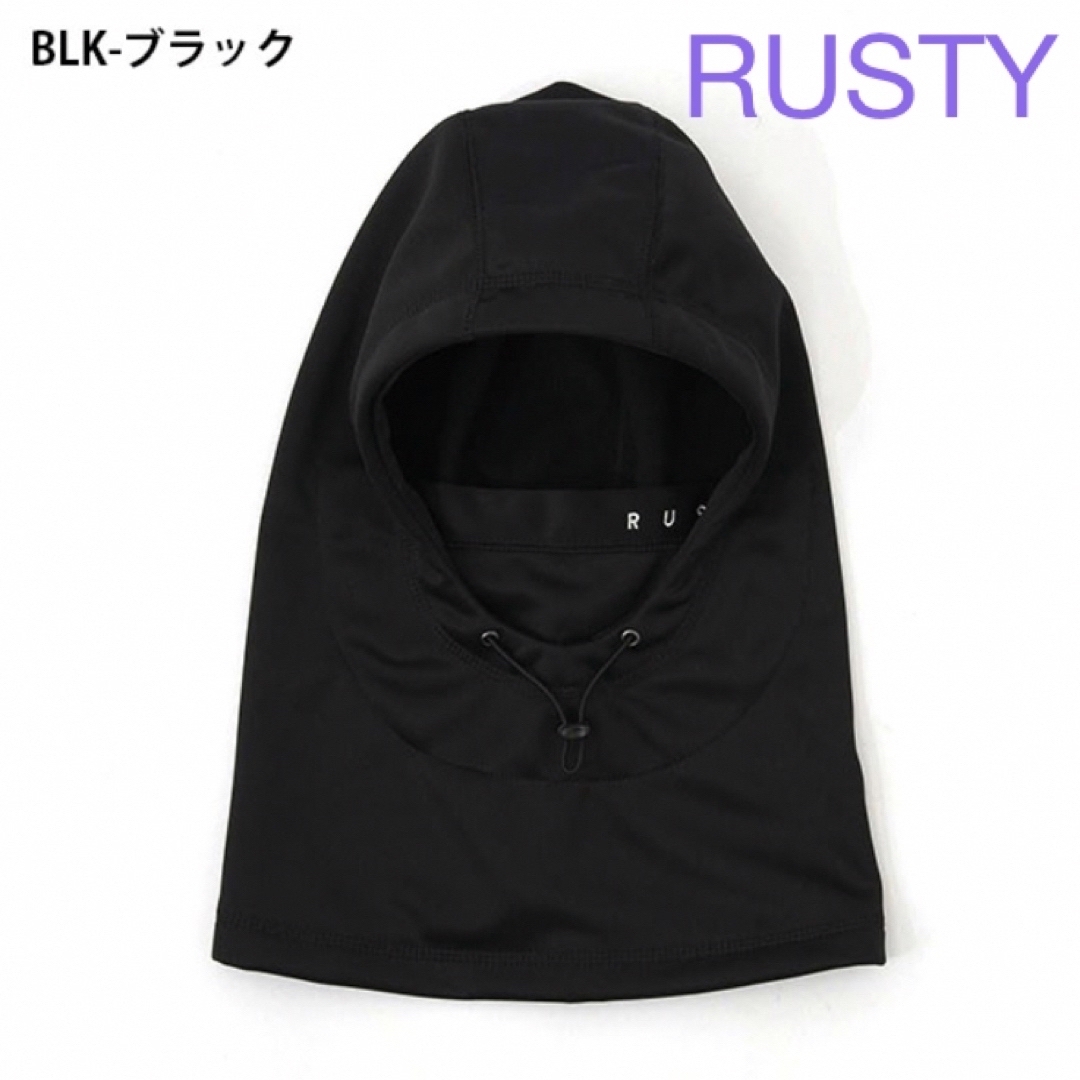 RUSTY(ラスティ)のRUSTY ラスティ　レディース　ブラック　ネックウォーマー フードウォーマー レディースのファッション小物(ネックウォーマー)の商品写真