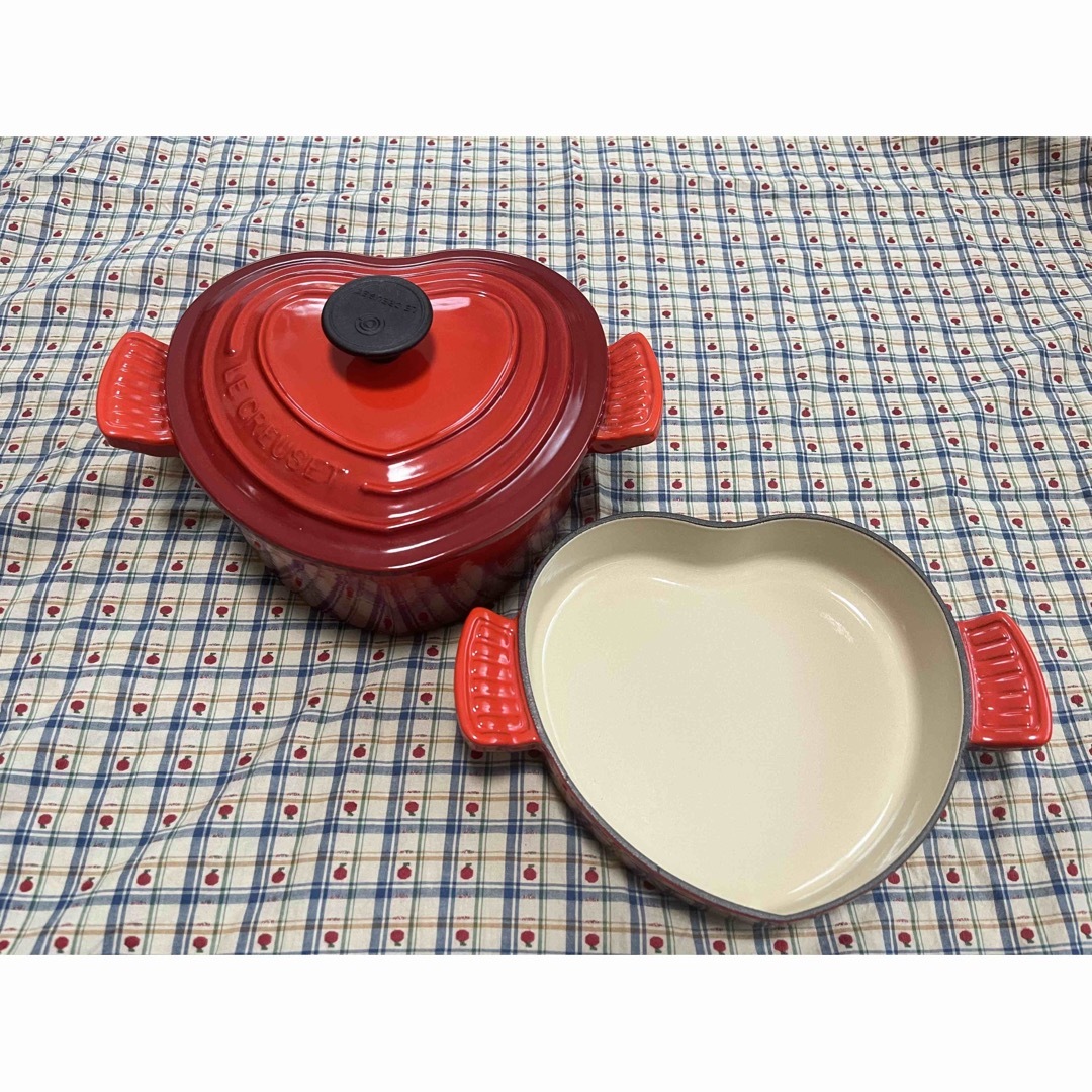 LE CREUSET - ルクルーゼ ココットダムール プレートダムール 鍋セット