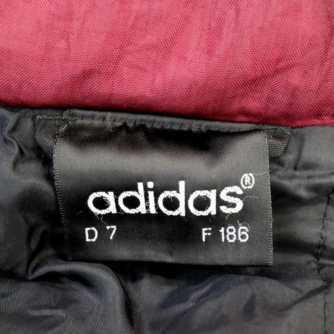 adidas(アディダス)のSALE/ adidas アディダス 中綿ナイロン ジャケット 防寒  Y2K スリーストライプス ダブルジップ テック系 ブラック (メンズ L) 中古 古着 O0855 メンズのジャケット/アウター(ナイロンジャケット)の商品写真