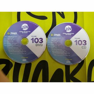 ズンバ(Zumba)のZUMBA　ズンバ　ZIN103　CD ＆ DVD　インストラクター専用(スポーツ/フィットネス)