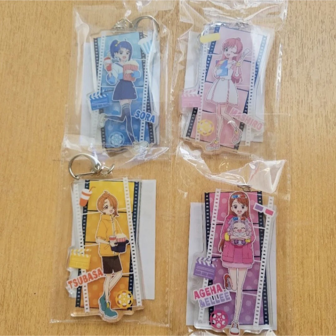 映画プリキュアオールスターズF 3Dアクリルキーホルダー 4つセット