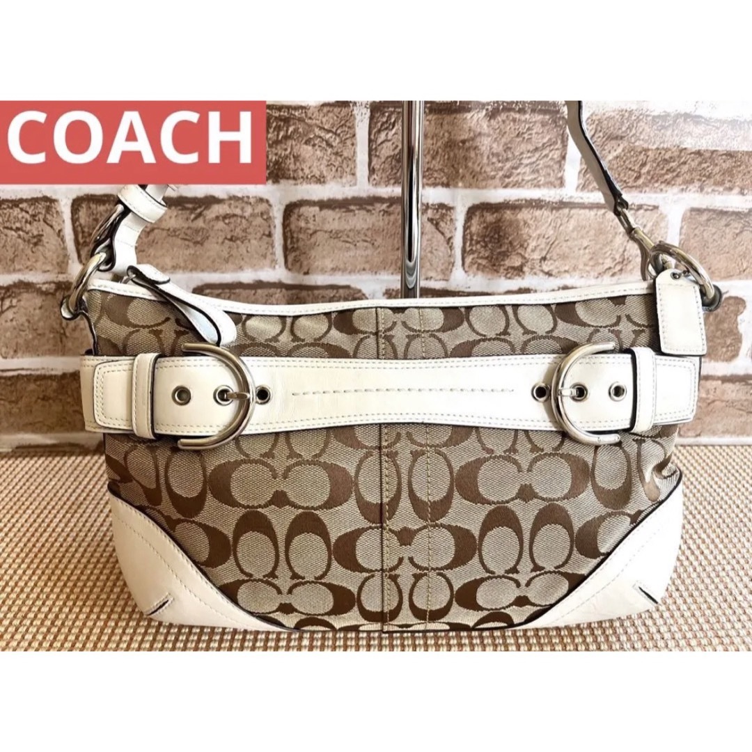 美品！COACH コーチ シグネチャー ショルダーバッグ