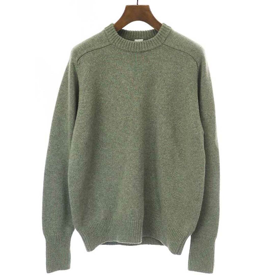 A.PRESSE ア プレッセ 22AW Pullover Sweater ウールニットセーター カーキ 3