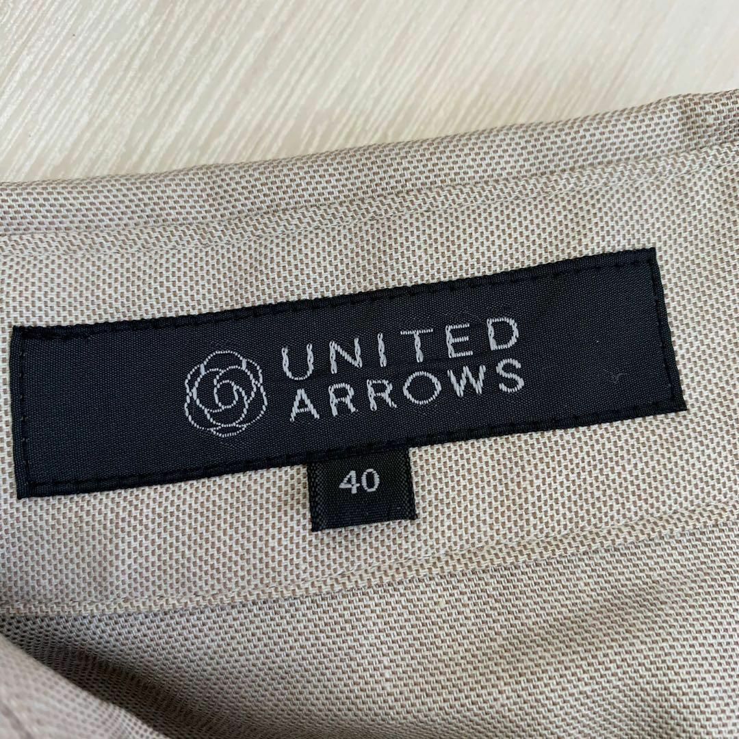 UNITED ARROWS(ユナイテッドアローズ)のUNITEDARROWS バルーン半袖無地膝丈ワンピース　size L レディースのワンピース(ひざ丈ワンピース)の商品写真