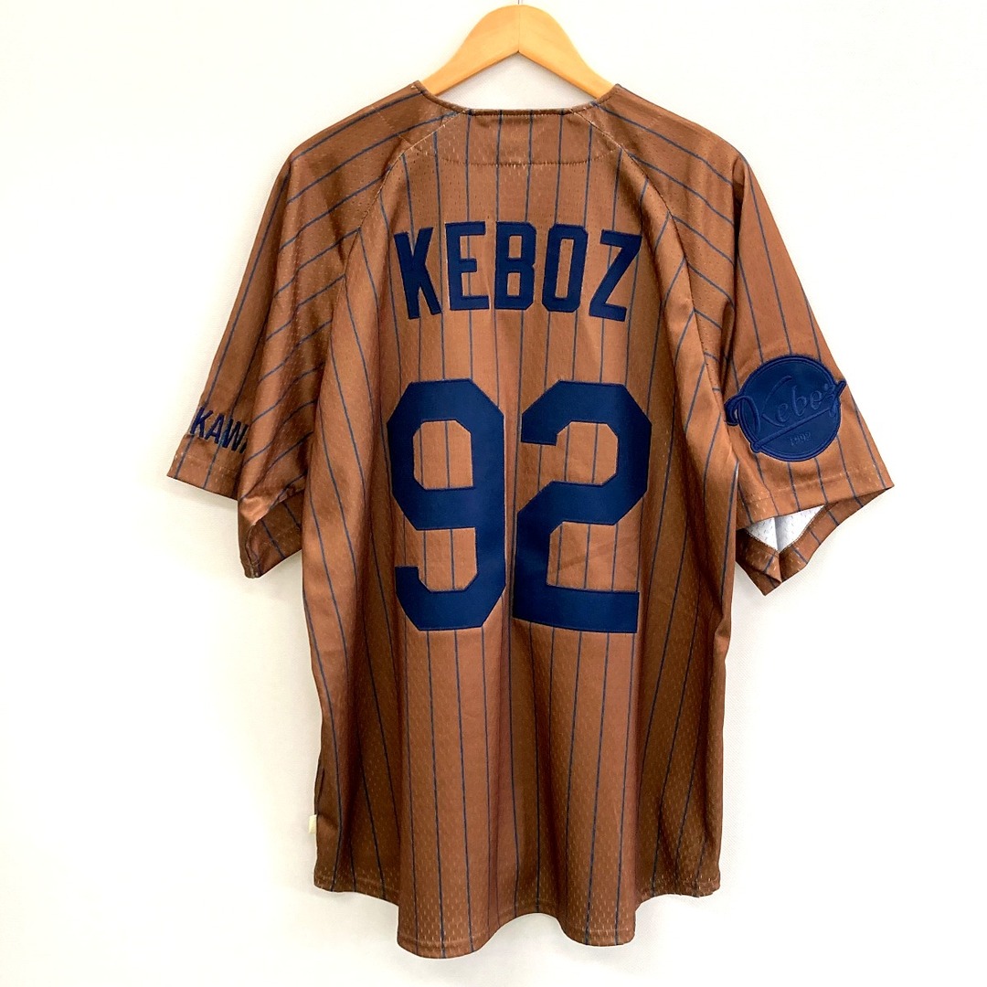 keboz ケボズ シャツ ベースボールシャツ サイズ M メンズ ブラウンの