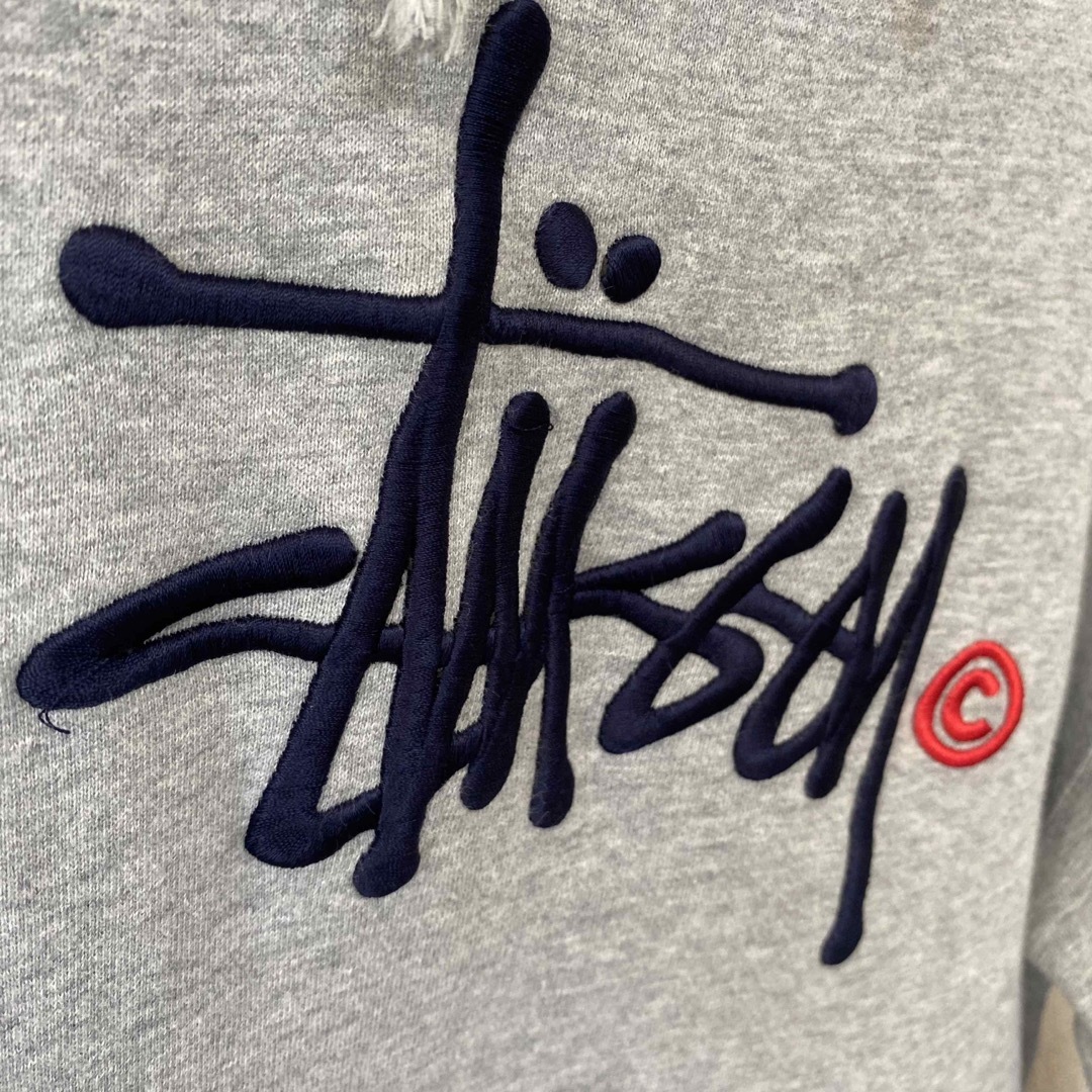 2枚　STUSSY ステューシー プルオーバー パーカー 刺繍ロゴ　90S