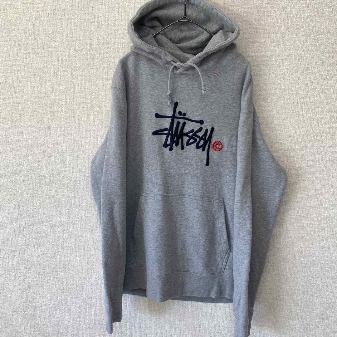 2枚　STUSSY ステューシー プルオーバー パーカー 刺繍ロゴ　90S