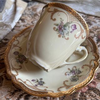 Rosenthal - 2フランス製  希少品 Limoges ハンドペイント カップ＆ソーサー