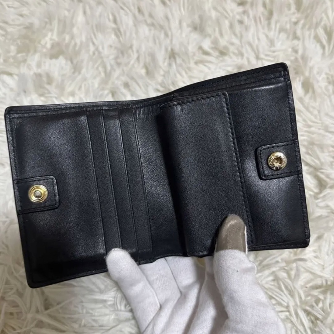 【ほぼ未使用・美品】FURLA ✴︎ 折り財布 ミニ財布 ブラック