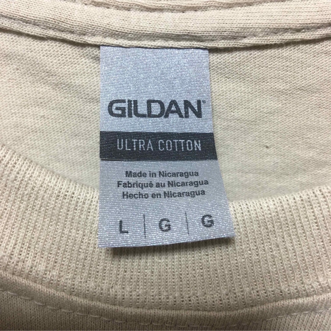 GILDAN(ギルタン)のGILDANギルダン☆ロンT☆長袖無地Tシャツ☆ベージュ系サンド★Lサイズ メンズのトップス(Tシャツ/カットソー(七分/長袖))の商品写真