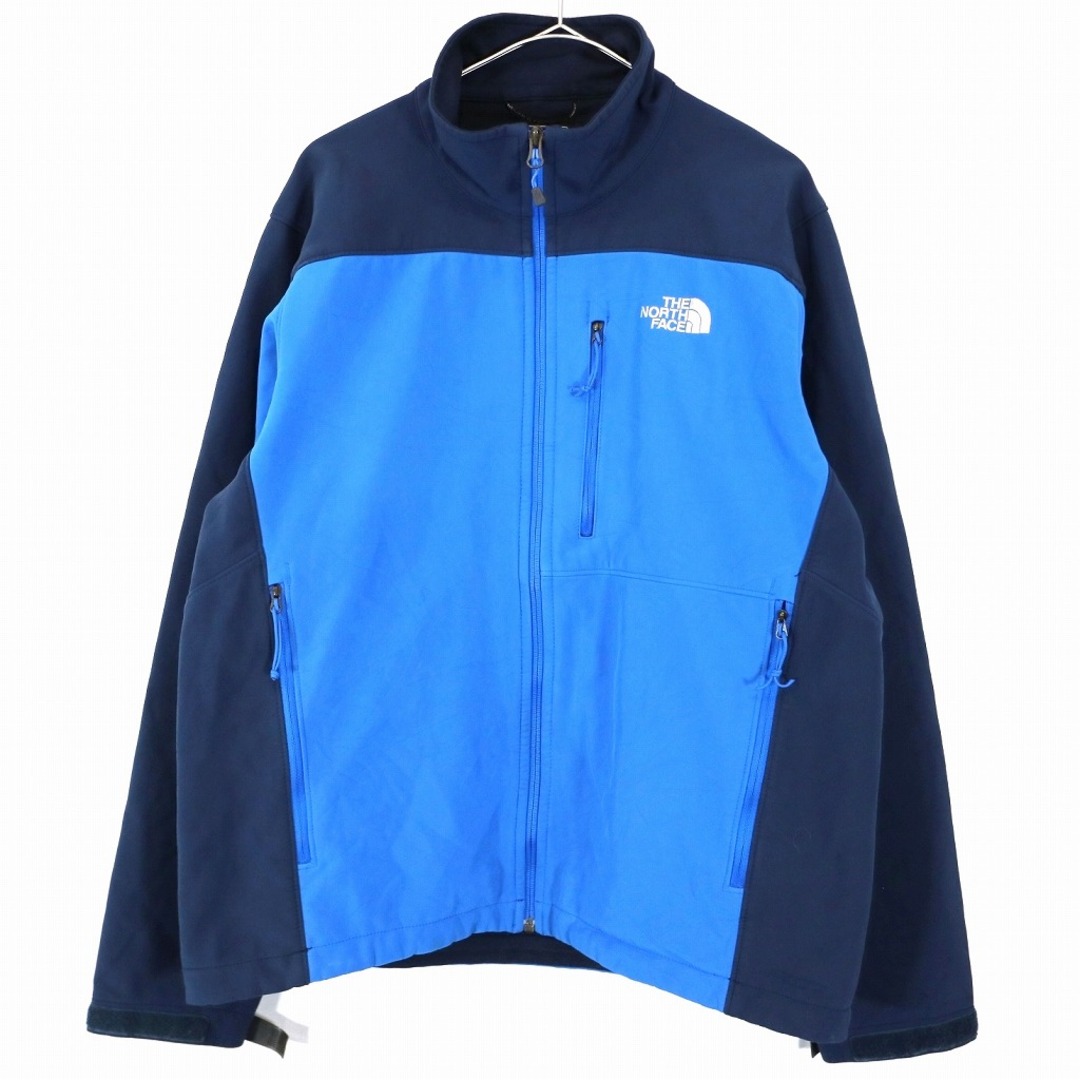 SALE/ THE NORTH FACE ノースフェイス ソフトシェルジャケット アウトドア キャンプ アウター 防寒 登山 ブルー (メンズ M)   O0894