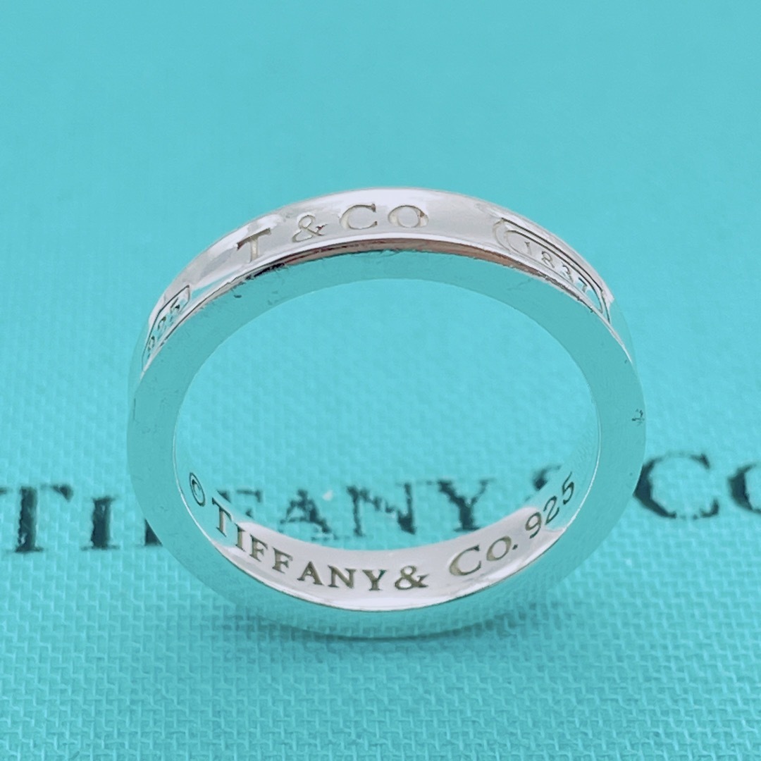 【美品】Tiffany & Co. ナロー　リング　約9号　クリーニング済　刻印