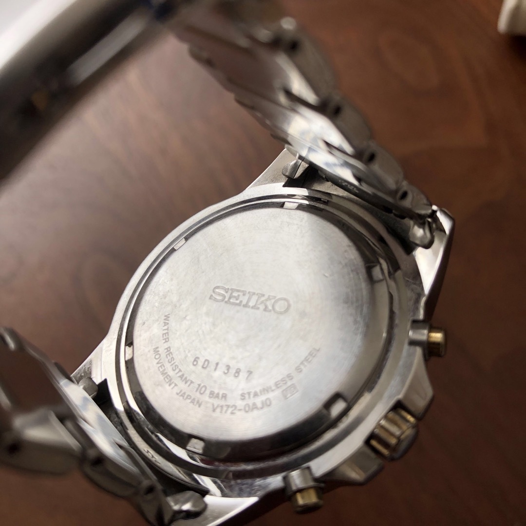 SEIKO(セイコー)のSEIKO 腕時計 アナログ クォーツ ソーラー 3針 クロノグラフ　逆輸入 メンズの時計(腕時計(アナログ))の商品写真
