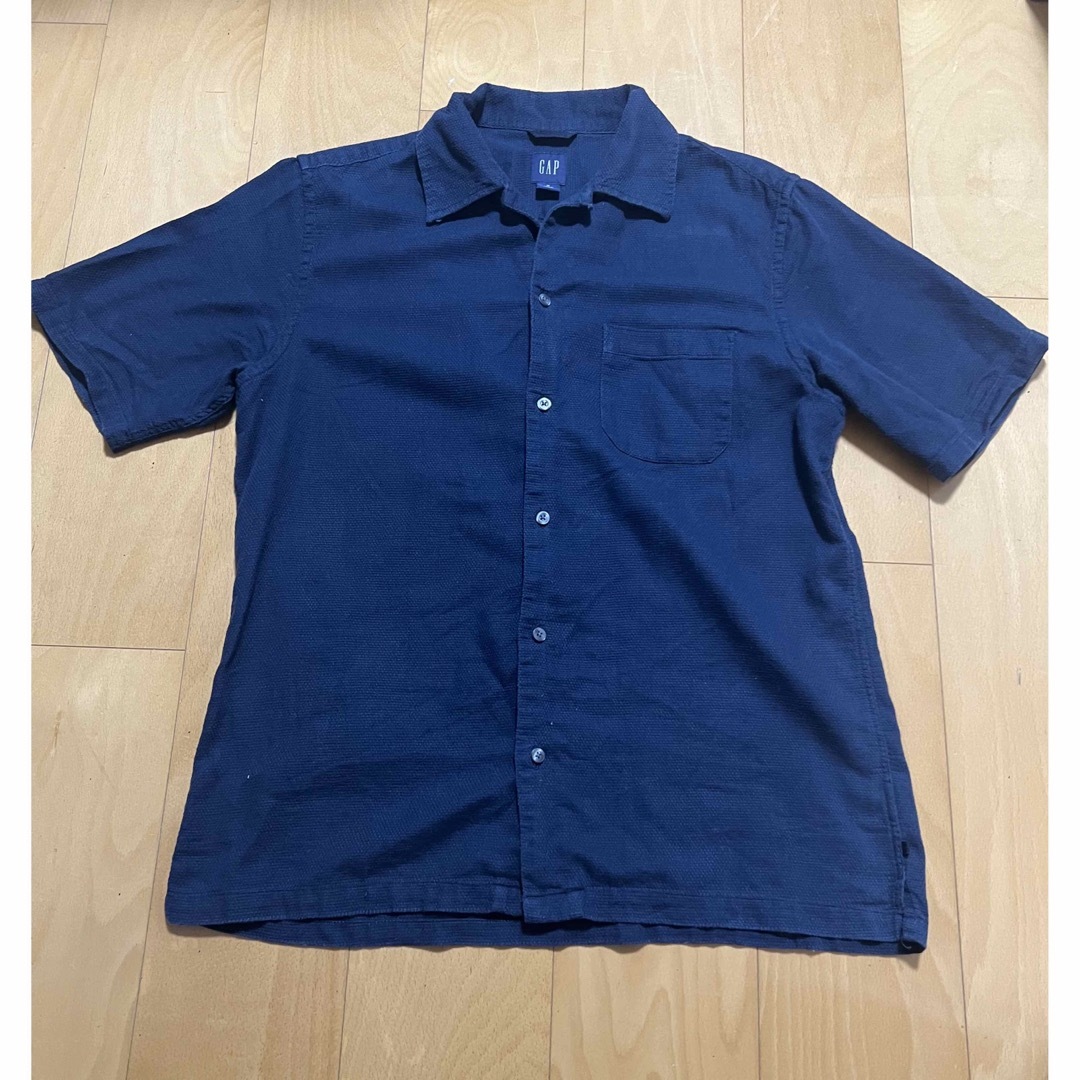 OLD GAP 綿　hemp 開襟　ボックスシャツ　　vintage