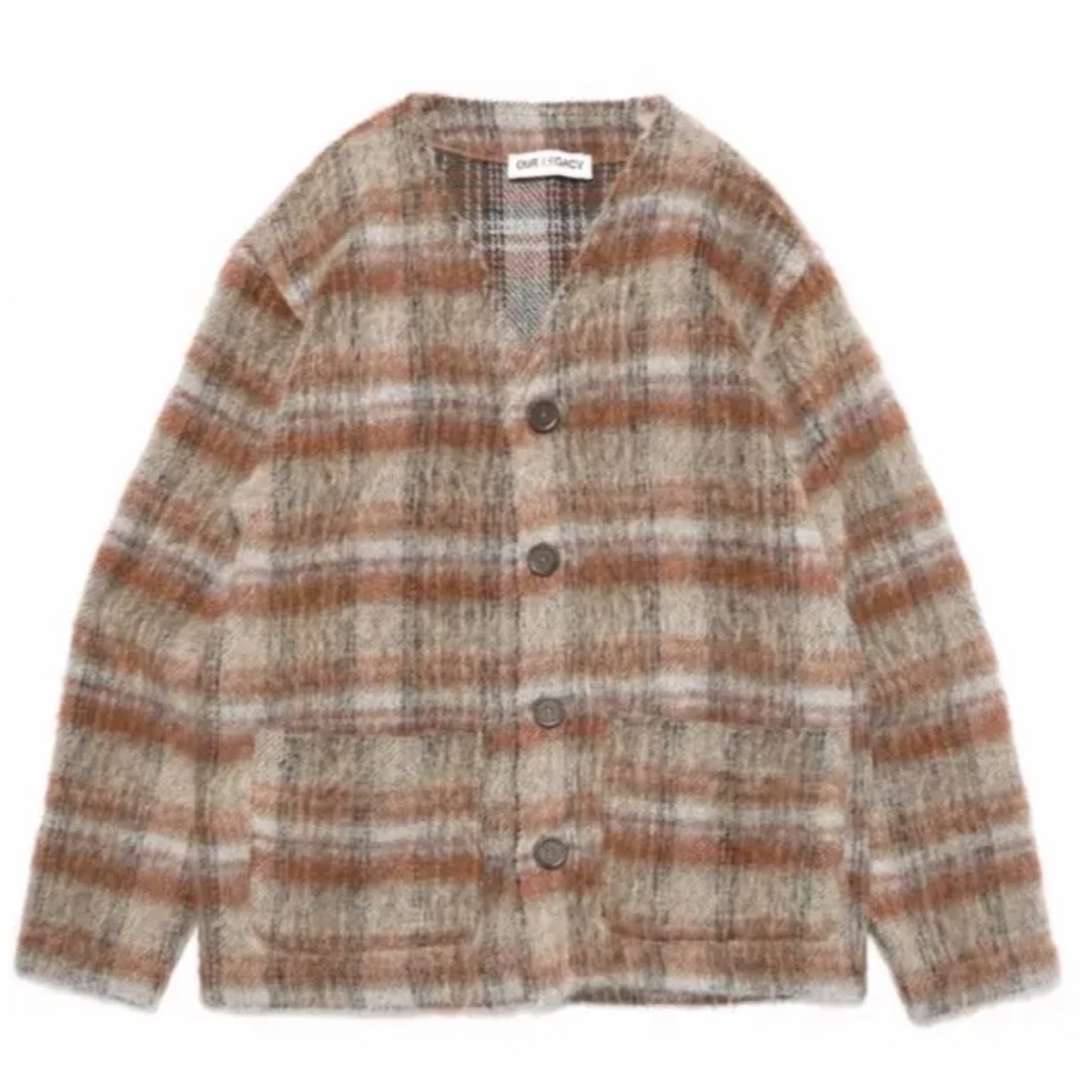 our legacy CARDIGAN AMENT CHECK MOHAIR