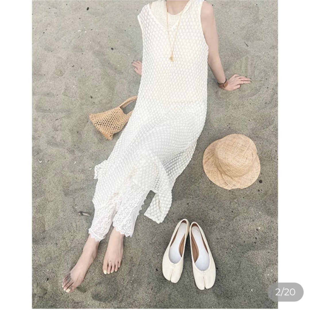 chelsea(チェルシー)の2way lace ribbon open dress レディースのワンピース(ロングワンピース/マキシワンピース)の商品写真