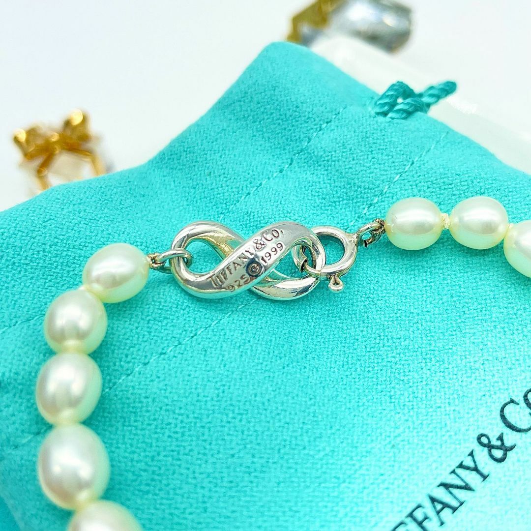 Tiffany & Co.(ティファニー)のティファニー パール インフィニティ シルバー ブレスレット ★89 レディースのアクセサリー(ブレスレット/バングル)の商品写真