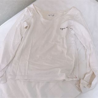 アニエスベー(agnes b.)のアニエスベー　ロングTEE  ホワイト(Tシャツ(長袖/七分))