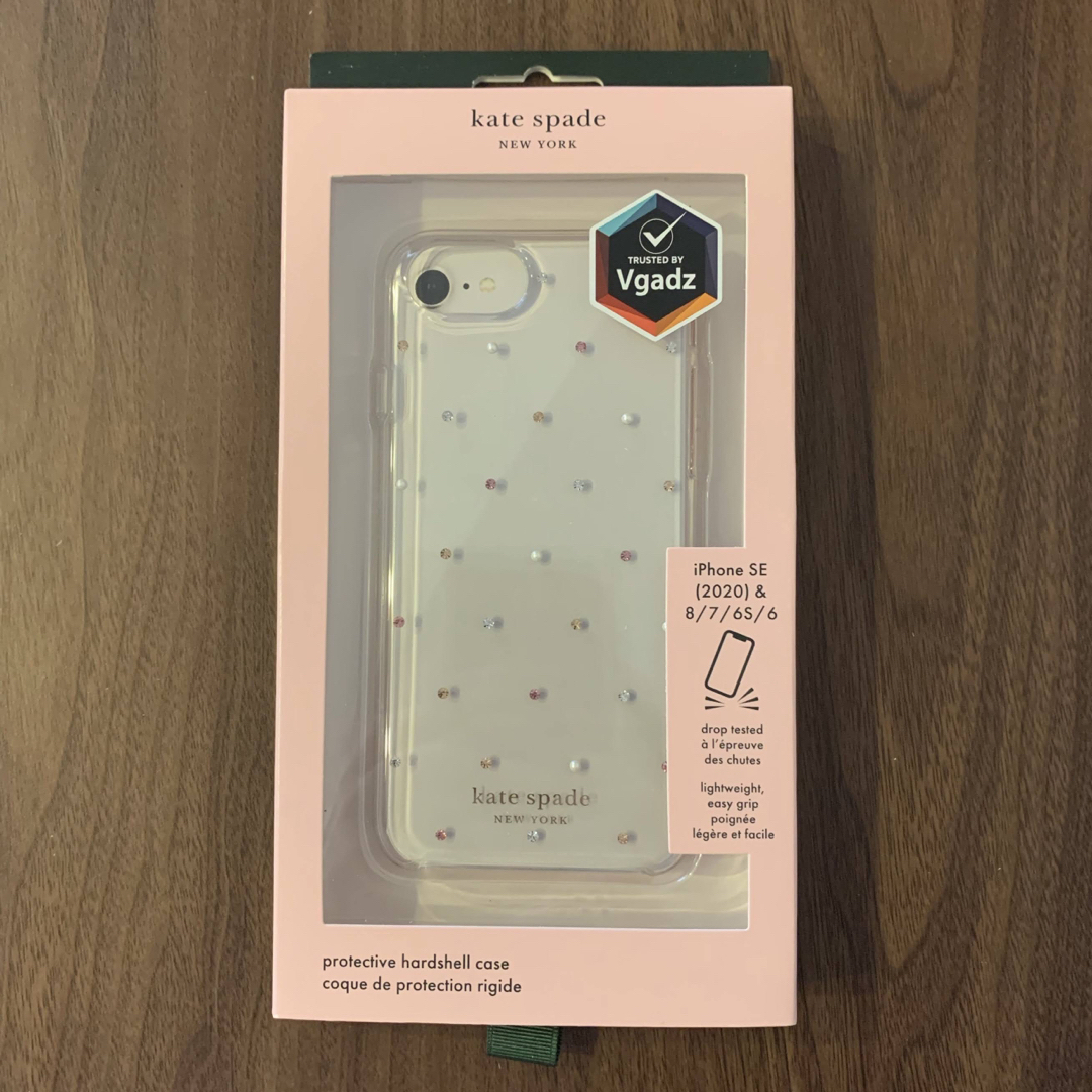 【katespade】 iPhone SE/ 8/ 7  ケース ドット 水玉 1