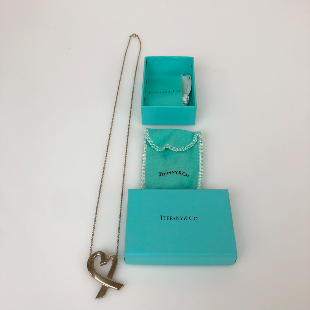 Tiffany ティファニー　ラビングハートネックレス