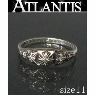 クロムハーツ フローラル クロス ダイヤモンド リング 9号 sterling ダイヤモンド ユニセックス CHROME HEARTS  【アパレル・小物】