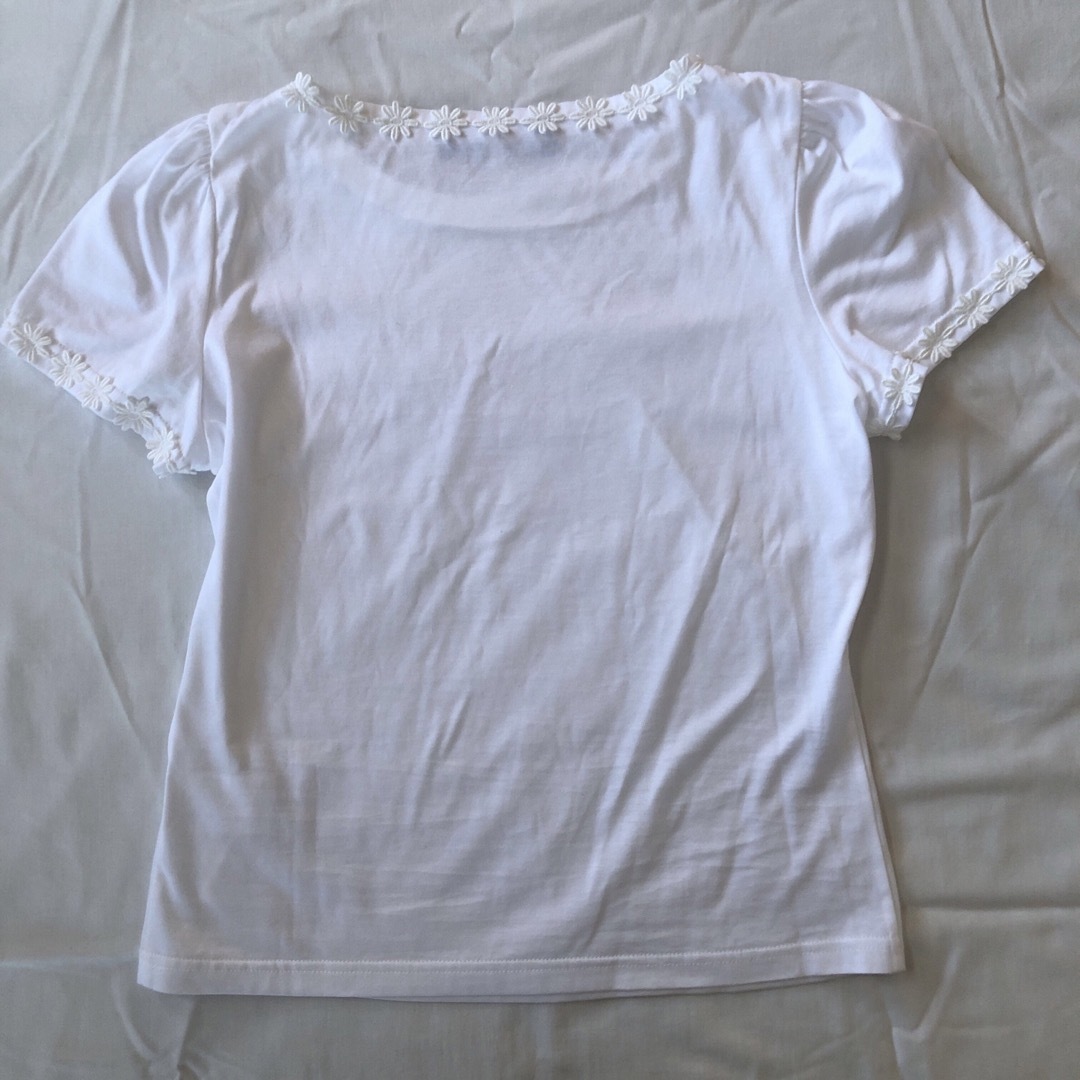 M'S GRACY - エムズグレーシー 花レースカットソー 白 新品、未