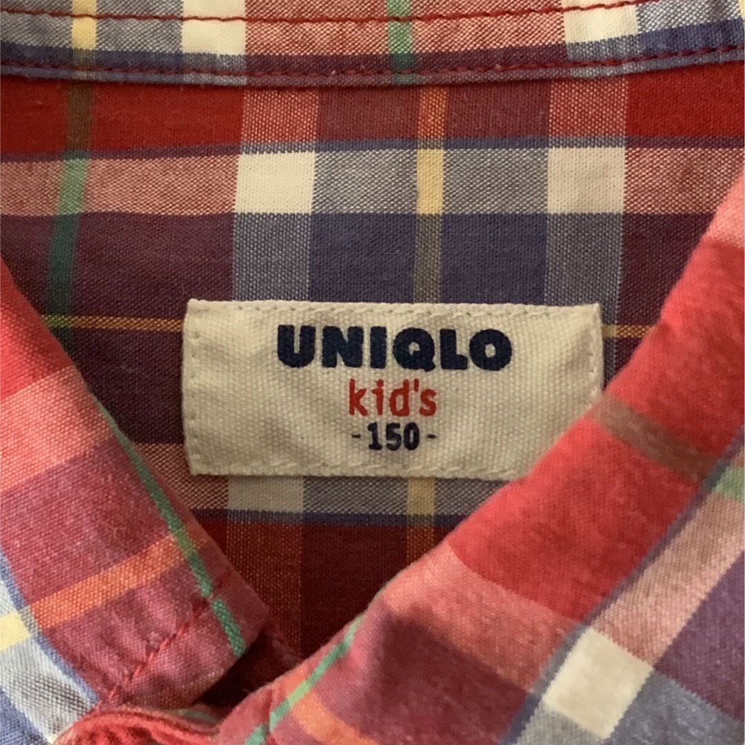 UNIQLO(ユニクロ)のUNIQLO ユニクロ　半袖シャツ　150 キッズ/ベビー/マタニティのキッズ服男の子用(90cm~)(ブラウス)の商品写真