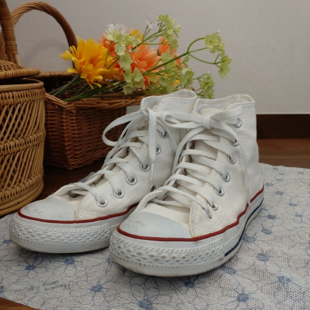 ALL STAR（CONVERSE）(オールスター)のコンバース　ハイカット　ホワイト レディースの靴/シューズ(スニーカー)の商品写真