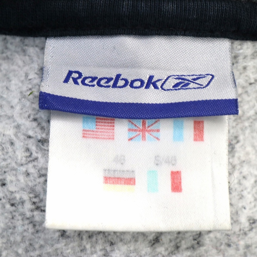 Reebok(リーボック)のReebok リーボック 英文字 ブランドロゴ スウェット グレー (メンズ XS) 中古 古着 O0979 メンズのトップス(スウェット)の商品写真