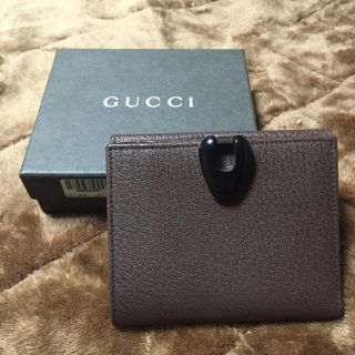 グッチ(Gucci)の美品☆GUCCI 折り財布 焦げ茶(財布)