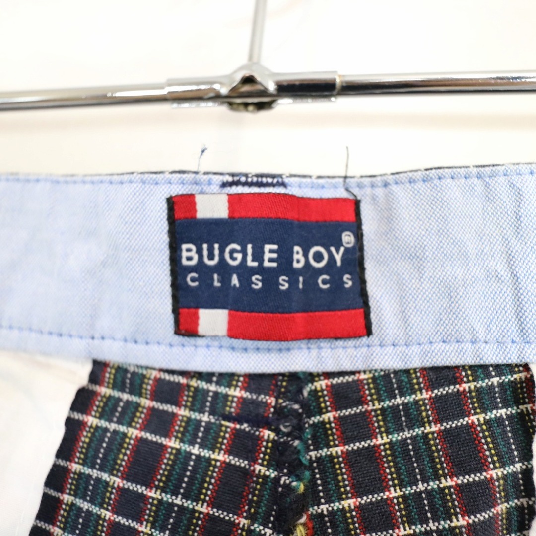 BUGLE BOY 2タック ショートパンツ 無地 ネイビー (メンズ 30) O1094