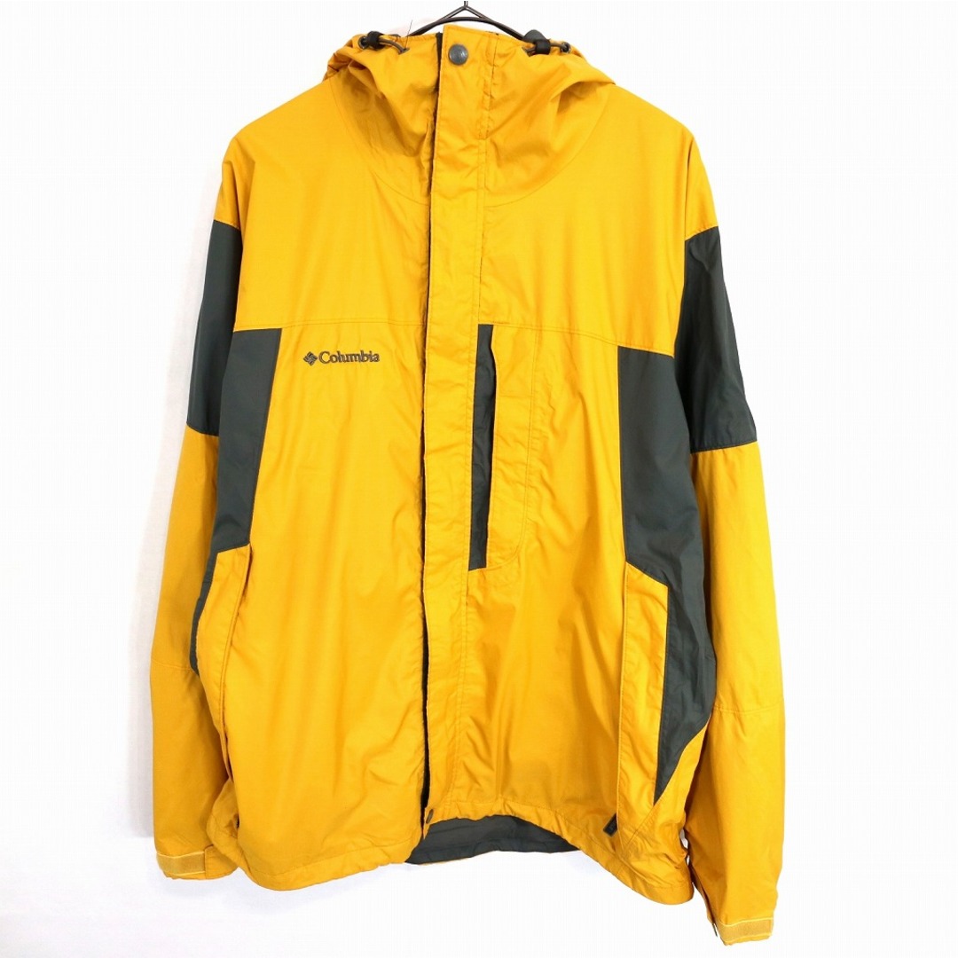 SALE/ Columbia コロンビア マウンテンパーカー アウトドア キャンプ アウター 防寒 登山 イエロー (メンズ L) 中古 古着  O1045 | フリマアプリ ラクマ