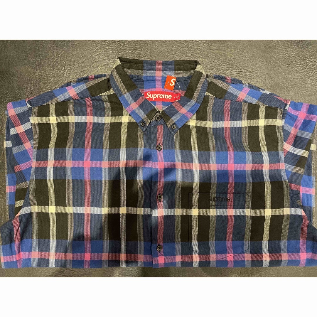 Supreme(シュプリーム)のsupreme Plaid Flannel Shirt Blue Lサイズ メンズのトップス(シャツ)の商品写真