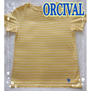 オーシバル(ORCIVAL)の⭐️ORCIVALオーシバルオーチバル　イエロー　黄　ボーダー　トップス(Tシャツ(半袖/袖なし))