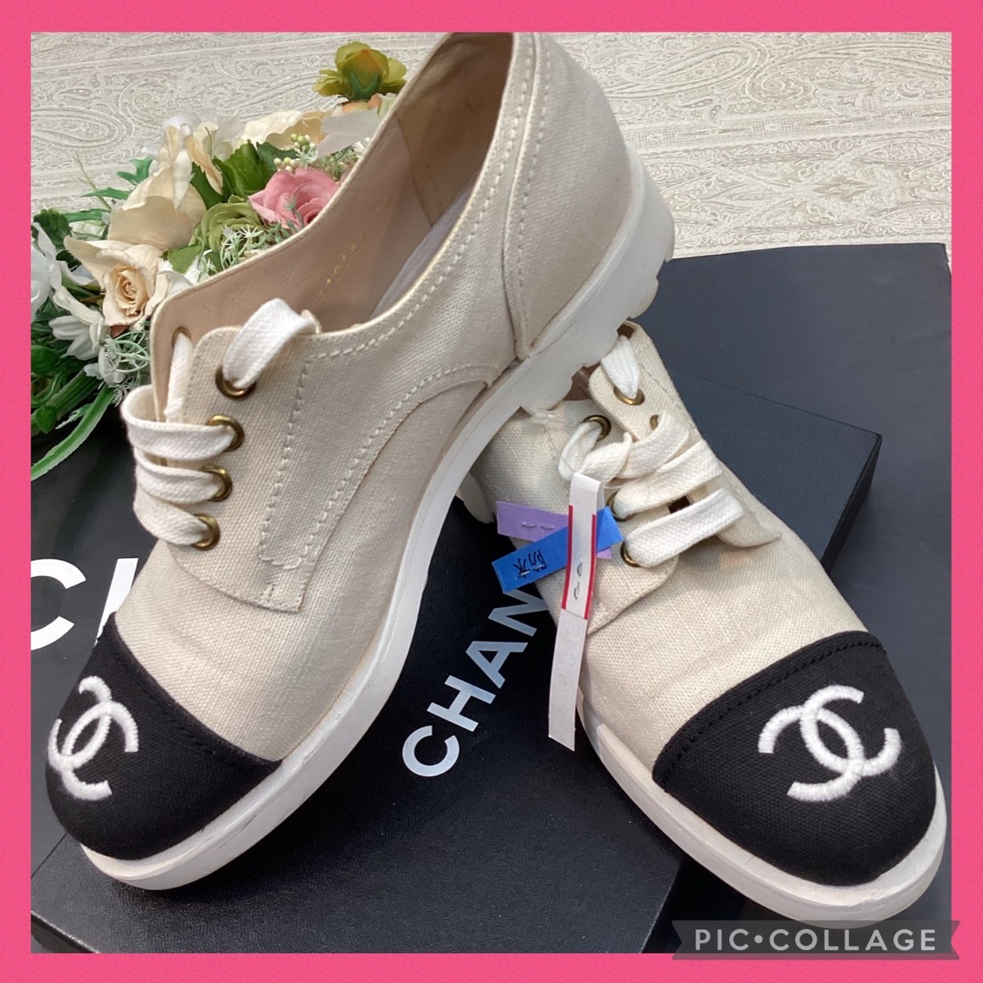 CHANEL   💓 CHANEL スニーカー バイカラー の通販 by coco♡'s shop