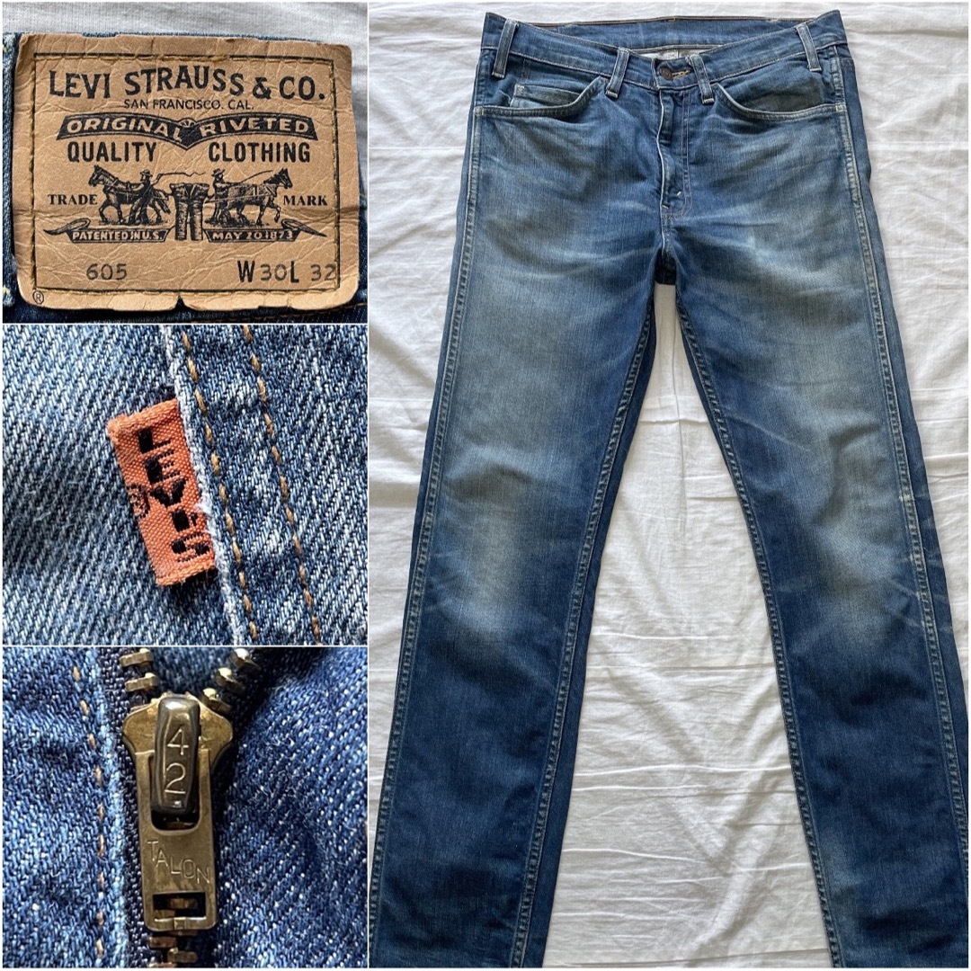 LEVI'S VINTAGE CLOTHING 605 w30 スリムストレッチ