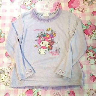 メゾピアノ(mezzo piano)のメゾピアノ　長袖カットソー＆キュロットスカート　２点　130(Tシャツ/カットソー)