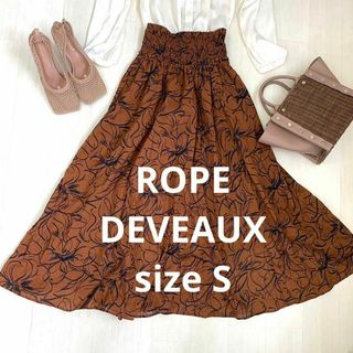 ロペ(ROPE’)のROPE DEVEAUX 総柄ウエストゴムロングスカート　size S(ロングスカート)