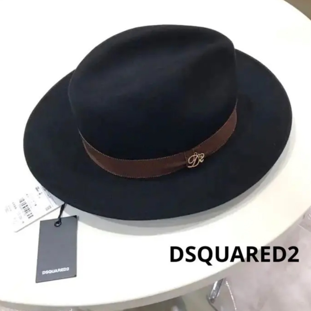 DSQUARED2(ディースクエアード)のDSQUARED2 ディースクエアード 中折れフェルトハット ユニセックス レディースの帽子(ハット)の商品写真
