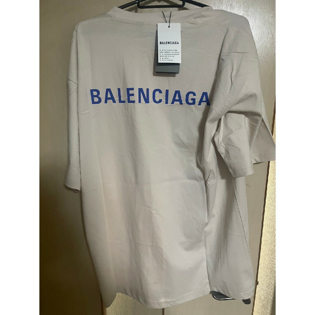 バレンシアガ 　背中ロゴミディアムフィット Tシャツ 1