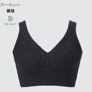 ユニクロ(UNIQLO)のUNIQLO mame 3Dリブニットブラ　M(キャミソール)