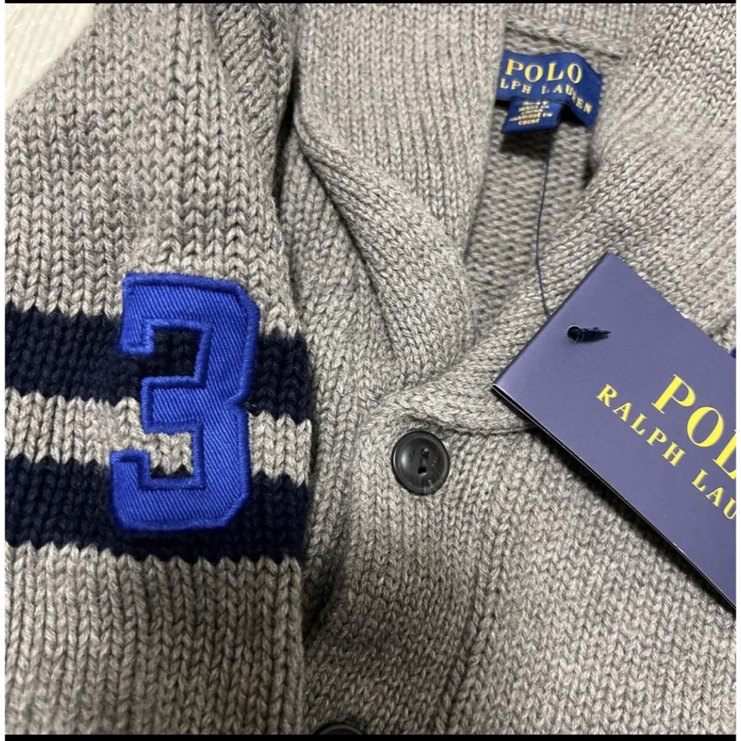 POLO RALPH LAUREN(ポロラルフローレン)の新品タグ付き　ラルフローレン　キッズ　100センチ　カーディガン キッズ/ベビー/マタニティのキッズ服男の子用(90cm~)(カーディガン)の商品写真