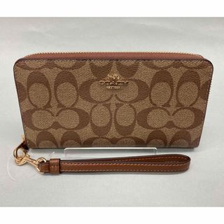 コーチ(COACH)の【新品未使用】COACHシグネチャーラウンドファスナー長財布C4452IME74(財布)