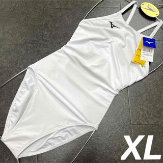 ミズノ(MIZUNO)のミズノ　女性用　エクサースーツ　ホワイト単色　XLサイズ　新品(水着)