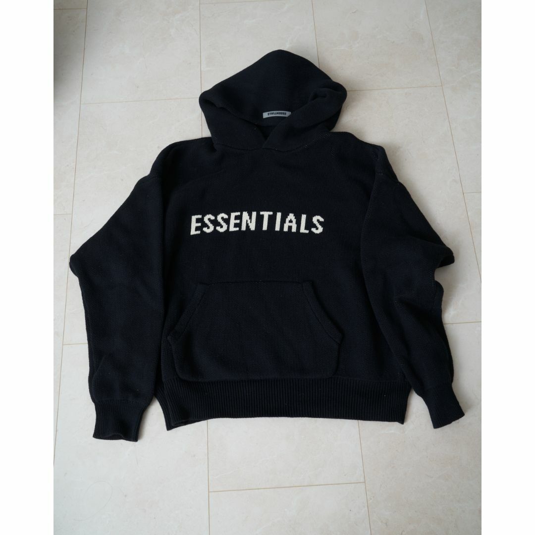 確実正規 ESSENTIALS fear of god ニットパーカー　L