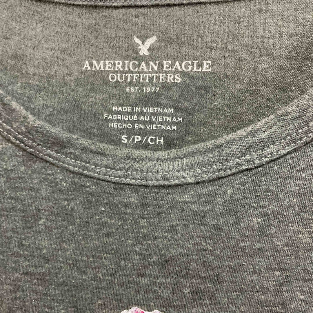 American Eagle(アメリカンイーグル)のアメリカンイーグル　Tシャツ　プリント　グレー　レディース レディースのトップス(Tシャツ(半袖/袖なし))の商品写真