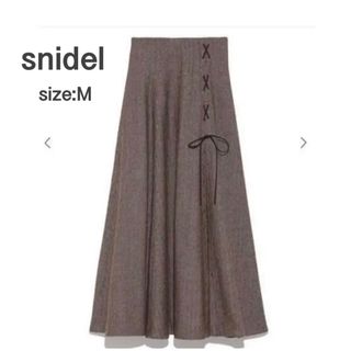 スナイデル(SNIDEL)の美品⭐︎スナイデル　ツイードスリットロングスカート　石原さとみ着用(ロングスカート)