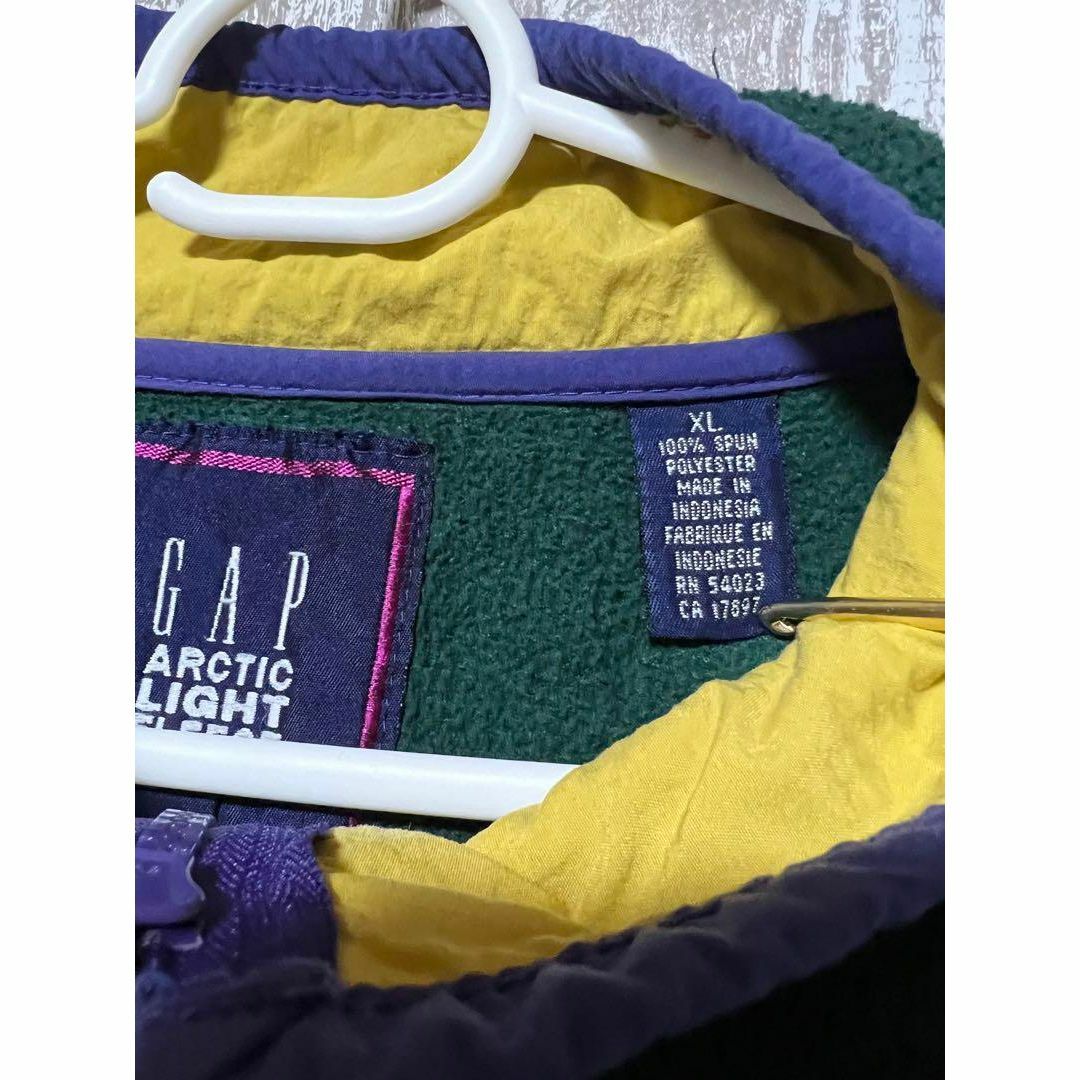 ハーフジップ オールドギャップ ギャップ 90s フリース マルチカラー