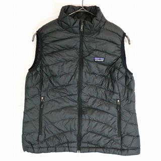 パタゴニア(patagonia)のpatagonia パタゴニア ダウンベスト アウトドア キャンプ アウター 防寒 登山 ブラック (レディース M) 中古 古着 O1112(ダウンベスト)