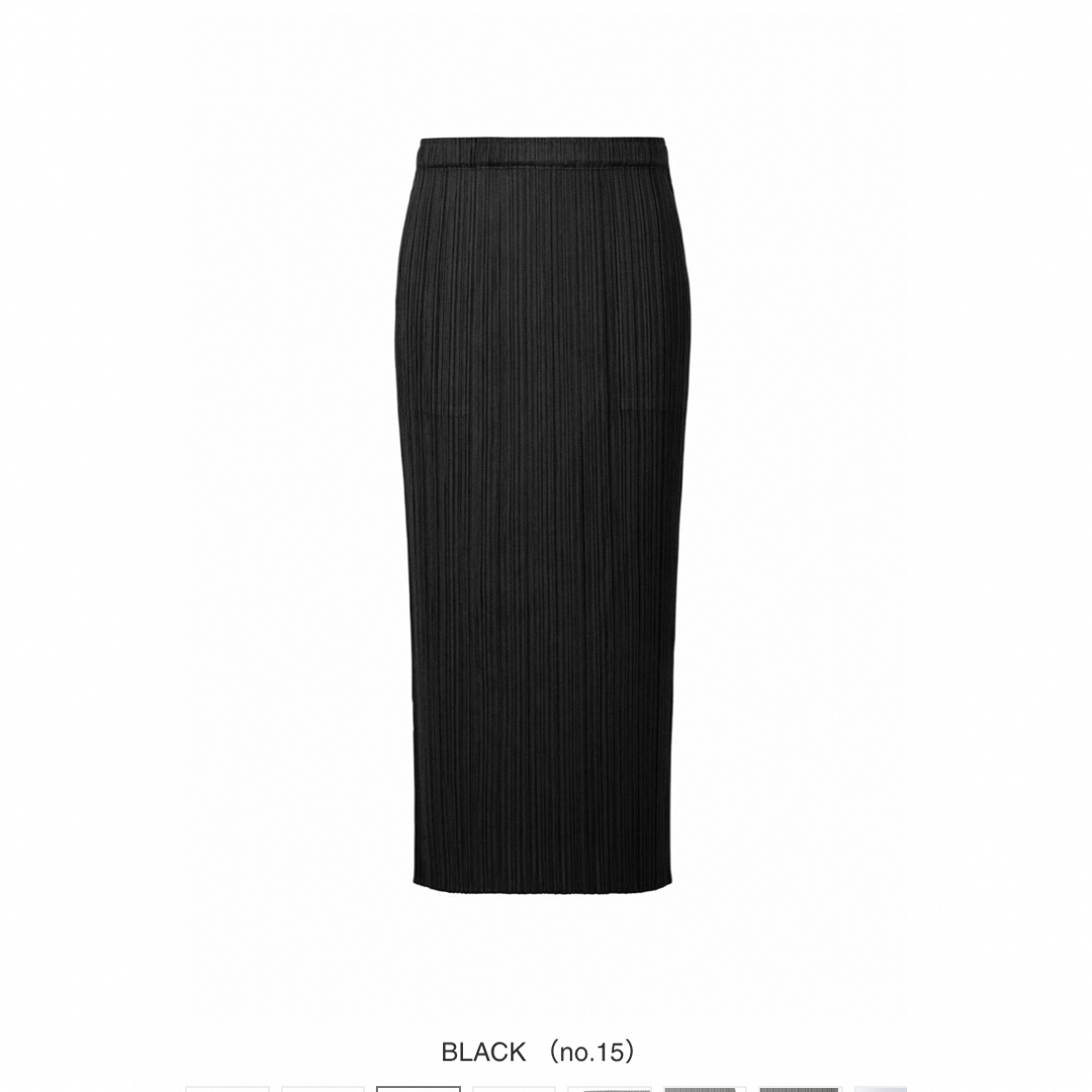 PLEATS PLEASE ISSEY MIYAKE(プリーツプリーズイッセイミヤケ)のプリーツプリーズ　ベーシックスカート　黒　サイズ4 レディースのスカート(ロングスカート)の商品写真